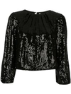 ALICE AND OLIVIA AVILA SEQUINNED TOP