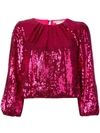 ALICE AND OLIVIA AVILA SEQUINNED TOP