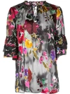 ALICE AND OLIVIA JULIUS FLORAL PRINT BLOUSE