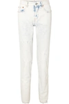 MM6 MAISON MARGIELA BLEACHED HIGH-RISE STRAIGHT-LEG JEANS