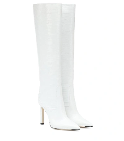 Jimmy Choo Exclusive To Mytheresa Mavis 100 Knee high Leather Boots In White ModeSens
