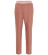 AGNONA WOOL AND CASHMERE-BLEND trousers,P00385648