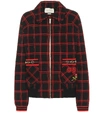 GUCCI CHECKED WOOL JACKET,P00399802