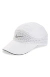 Nike Aerobill Tailwind Elite Baseball Cap In White