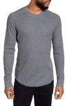Vince Slim Fit Waffle Knit Long Sleeve T-shirt In H Dk Sky