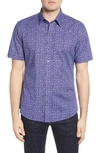 ZACHARY PRELL BRONWEN REGULAR FIT SHORT SLEEVE BUTTON-UP SPORT SHIRT,F19S040PS