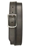 Frye Engineer Leather Belt In Black