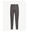 ETRO SLIM-FIT TAPERED WOOL TROUSERS