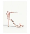 TED BAKER BOWTIFL BOW HEELED SATIN SANDALS