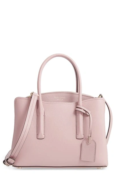 Kate Spade Medium Margaux Leather Satchel - Pink In Pressed Flowers/gold