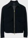 AMI ALEXANDRE MATTIUSSI PATCH POCKETS ZIPPED JACKET