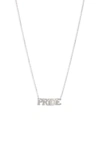 ANZIE TYPEWRITER PRIDE PENDANT NECKLACE,4309SQPRIDE