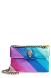 Kurt Geiger Kensington Striped Crossbody Bag In Metallic Multi