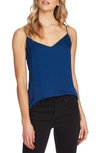 VINCE CAMUTO LACE UP BACK RUMPLED SATIN CAMISOLE,9159034