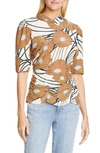 RACHEL COMEY TRIFLE FLORAL PRINT SILK TOP,194W-305-S1129