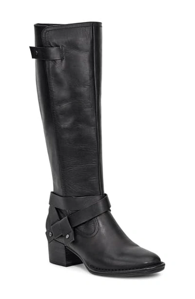Ugg Bandara Knee High Boot In Black Leather