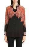 ETRO SIGNATURE PAISLEY SILK BLOUSE,178509277