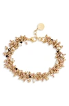 Gas Bijoux Gioa Charm Bracelet In Gold/ Pink/ Multi