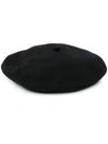 Celine Knitted Beret Hat In Black