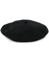 Celine Céline Robert Knitted Beret Hat In Black