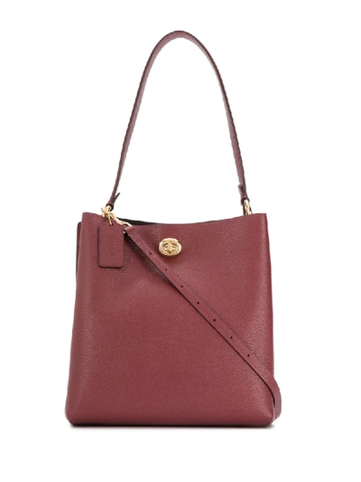 Coach Charlie Bucket Bag - Red