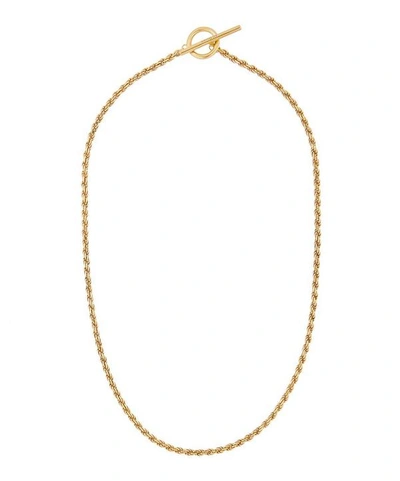 All Blues Gold Plated Vermeil Silver Rope Necklace