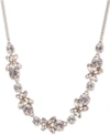 GIVENCHY CRYSTAL FLOWER COLLAR NECKLACE, 16" + 3" EXTENDER