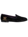 DOLCE & GABBANA EMBROIDERED LOAFERS,11041086