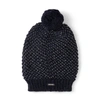 JIMMY CHOO VIDA Navy Blended Wool Knit Hat,VIDAH6E045200S520