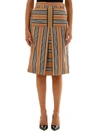 BURBERRY FLARED SKIRT STRIPED PATTERN,11034872