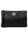 DOLCE & GABBANA LOGO PLAQUE POUCH,11040904