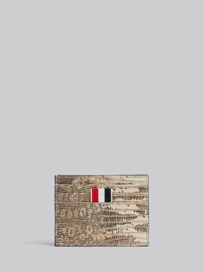 Thom Browne Logo-print Note Cardholder In Neutrals