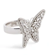 SUZANNE KALAN WHITE GOLD AND DIAMOND BUTTERFLY RING,14868944