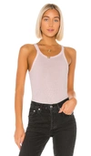 Re/done Ribbed Cotton-jersey Tank In Pink