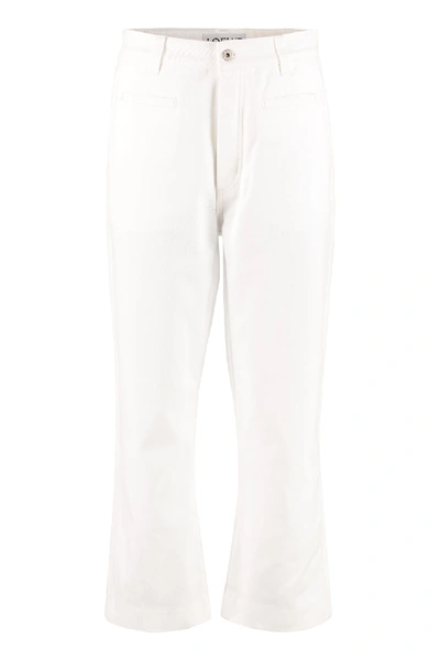 Loewe Cropped-fit Jeans In White