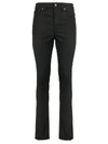 Saint Laurent High-rise Skinny Jeans In Used Black