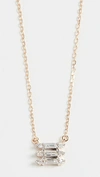 ADINA REYTER 14k Triple Stack Baguette Necklace