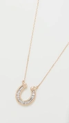 ADINA REYTER BAGUETTE HORSESHOE NECKLACE,ADINA20278