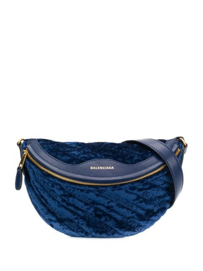 Balenciaga Souvenir Xxs Shoulder Bag In Blue