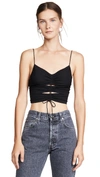 ALEXANDER WANG T Crepe Jersey Bra Top