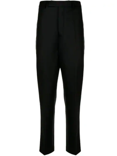 Rick Owens Tapered Straight Trousers - 黑色 In Black