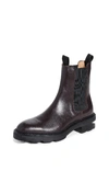Alexander Wang 'chelsea' Boots In Burgundy