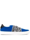 GIVENCHY GIVENCHY LOGO TAPE SLIP-ON SNEAKERS - 蓝色