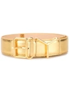 Y/PROJECT METALLIC GOLD LEATHER BELT
