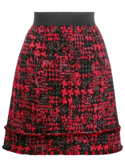 Dolce & Gabbana Short Tweed Skirt In S8032