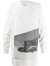 RICK OWENS LONG SLEEVED OVERSIZED T-SHIRT