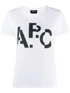 APC A.P.C. LOGO PRINT T-SHIRT - 白色