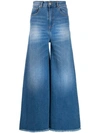 FEDERICA TOSI FADED WIDE-LEG JEANS