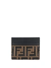 FENDI FENDI FENDI - WOMAN - CARD CASE FF - 黑色