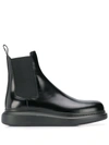 ALEXANDER MCQUEEN ALEXANDER MCQUEEN WEDGE CHELSEA BOOTS - 黑色